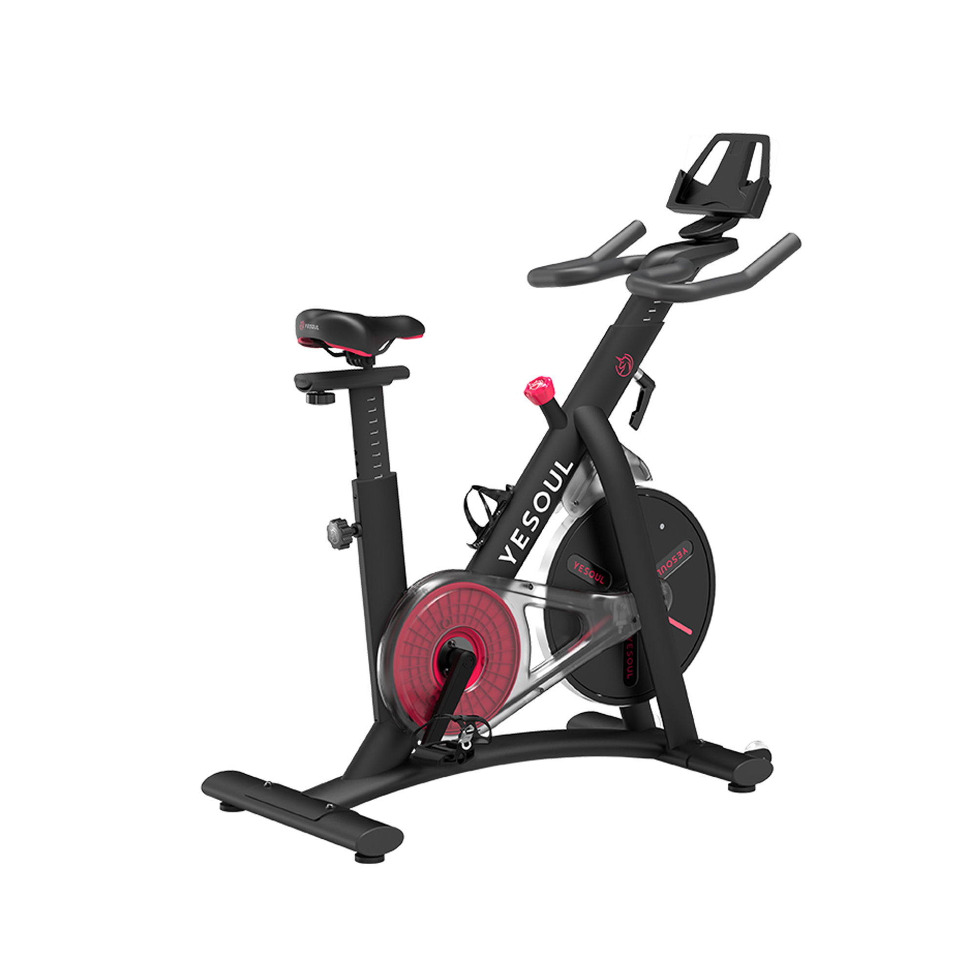 Bicicleta Conectada Xiaomi yesoul s3 multipremiada app incluida correa silenciosa color negro brillo smart spinning de volante 6.15 kg 100