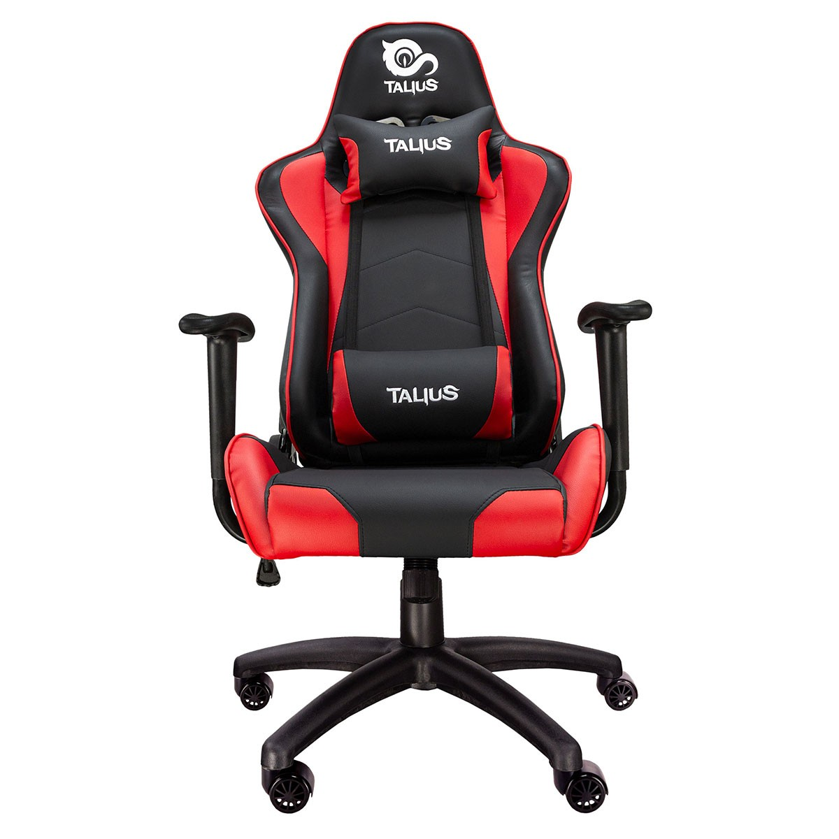 Talius Gecko V2 silla gaming profesional basculante espuma alta densidad y ruedas nylon gas clase 4. ideal para niños adultos. juegos oficina escritorio. rojo negra talgeckored 1200