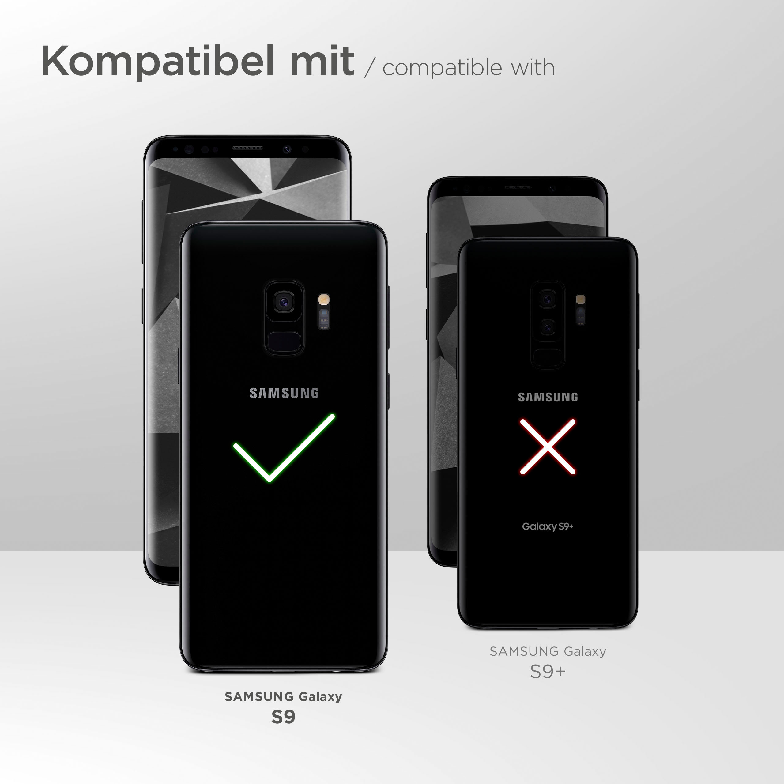 Samsung, Dunkelgrau S9, Backcover, MOEX Handykette, Galaxy