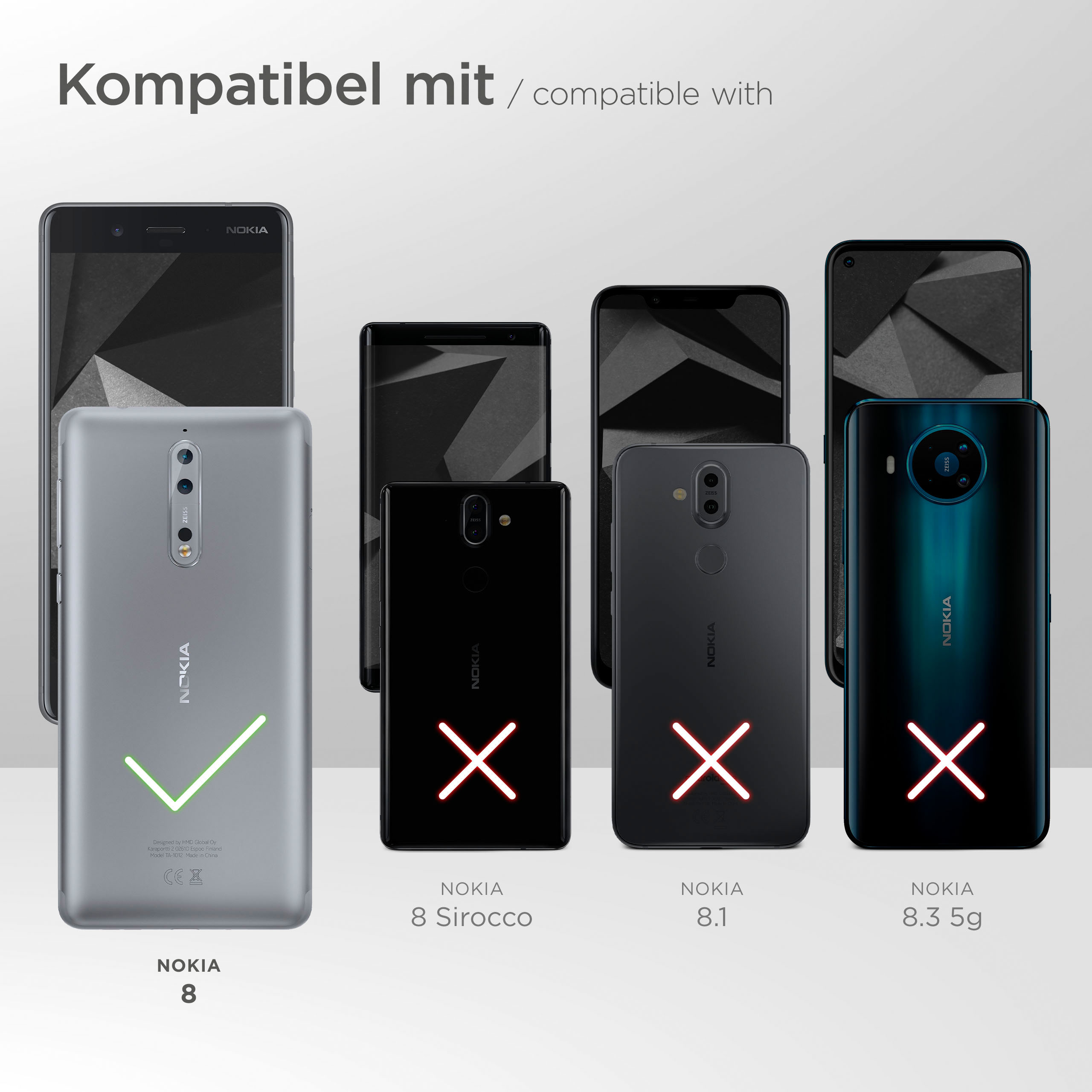 8, MOEX Nokia, Cover, Flip Purse Case, Schwarz
