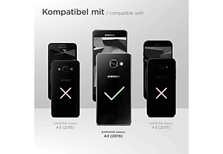 MOEX Purse Case, Flip Cover, Samsung, Galaxy A3 (2016), Dunkelblau