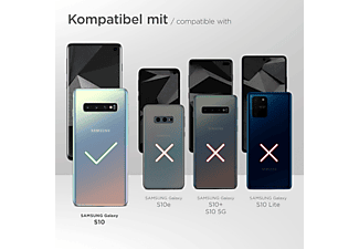 MOEX Flip Case, Flip Cover, Samsung, Galaxy S10, Aqua-Cyan