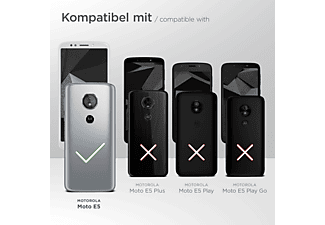 MOEX Purse Case, Flip Cover, Motorola, Moto E5, Dunkelbraun