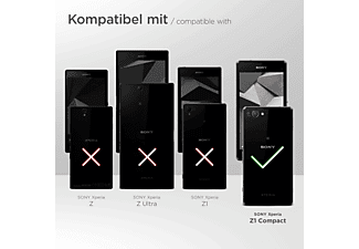 MOEX Purse Case, Flip Cover, Sony, Xperia Z1 Compact, Dunkelbraun