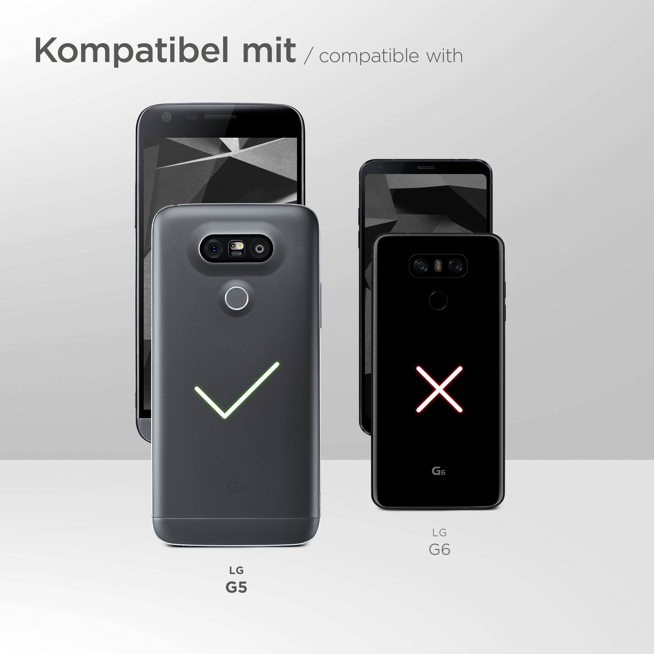 LG, G5, MOEX Flip Cover, Case, Purse Schwarz