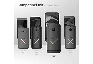 MOEX Purse Case, Flip Cover, HTC, One M9, Schwarz