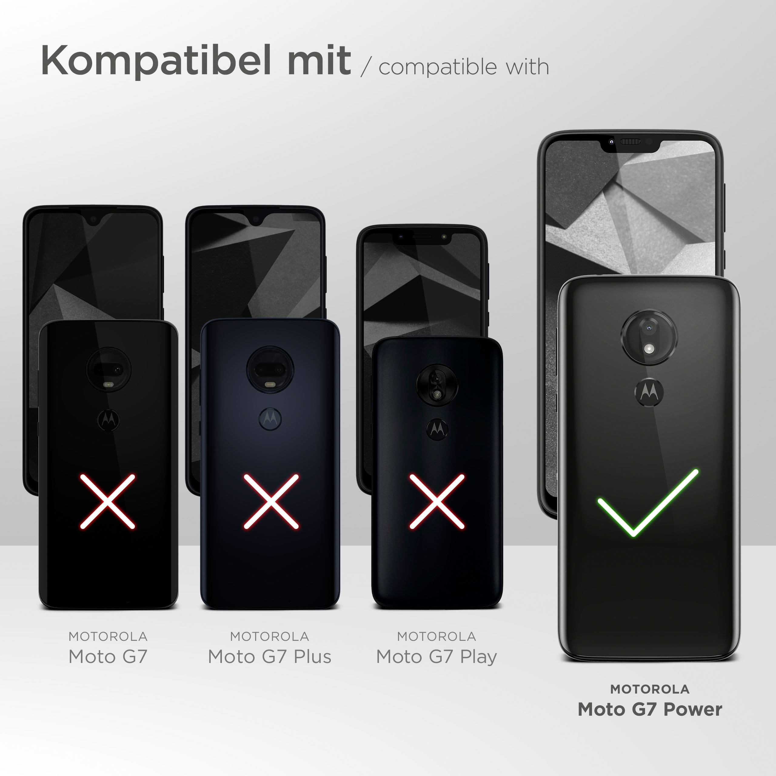 MOEX Purse Case, Flip Cover, Power, G7 Moto Motorola, Dunkelblau