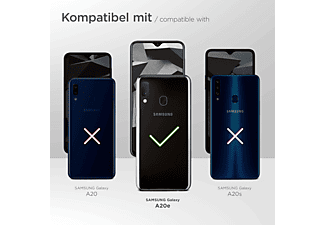 MOEX Purse Case, Flip Cover, Samsung, Galaxy A20e, Schwarz