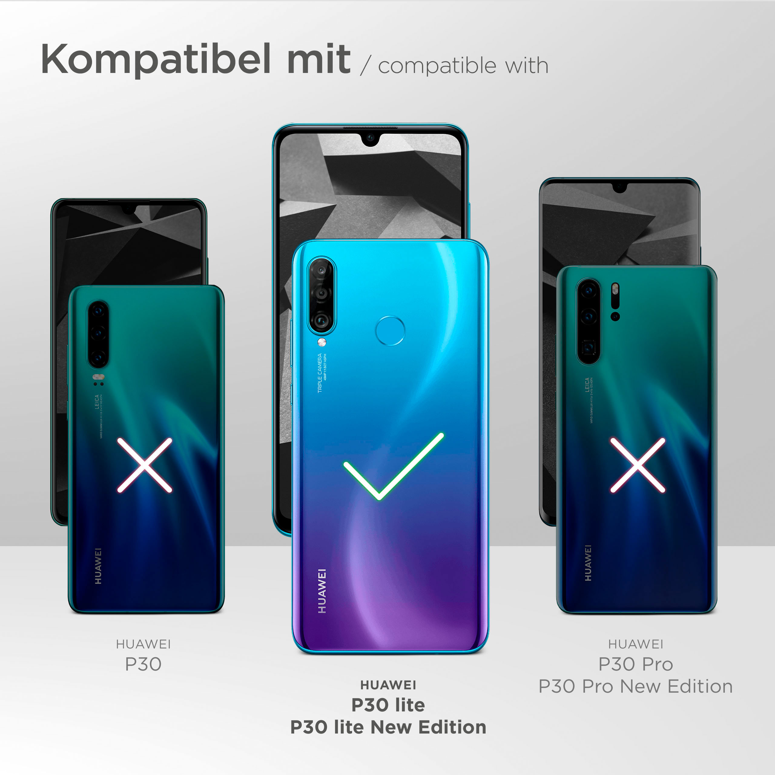 Backcover, Lite/P30 MOEX Case, P30 Blau Alpha Lite New, Huawei,