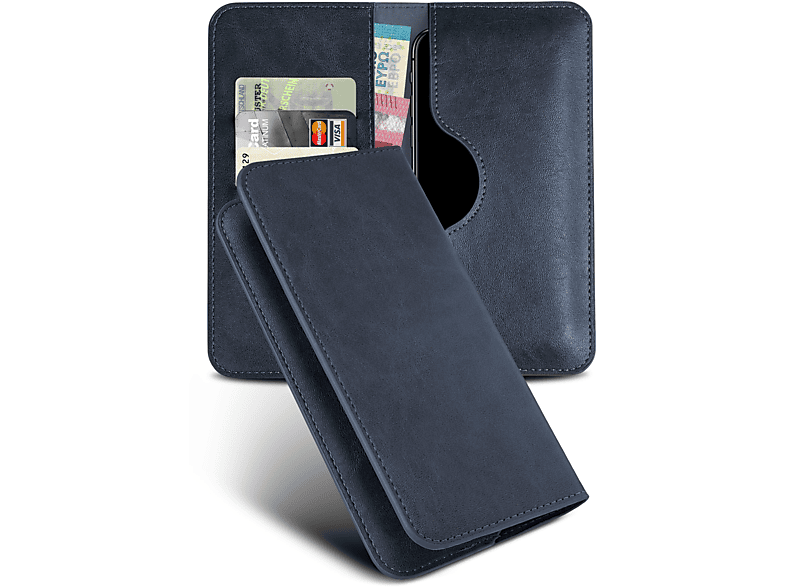 MOEX Purse Case, Flip Cover, Samsung, Galaxy J1 (2016), Dunkelblau