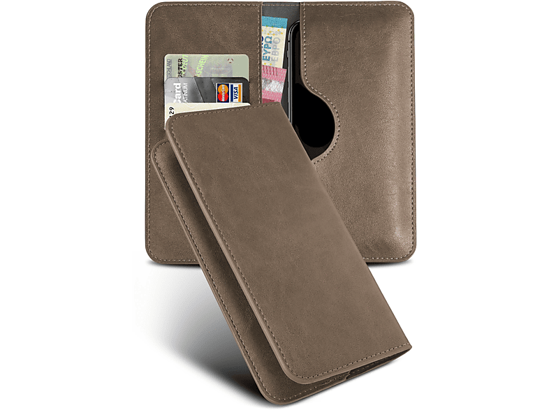 MOEX Purse Case, Cover, Galaxy Samsung, Flip Oliv (2017), J3