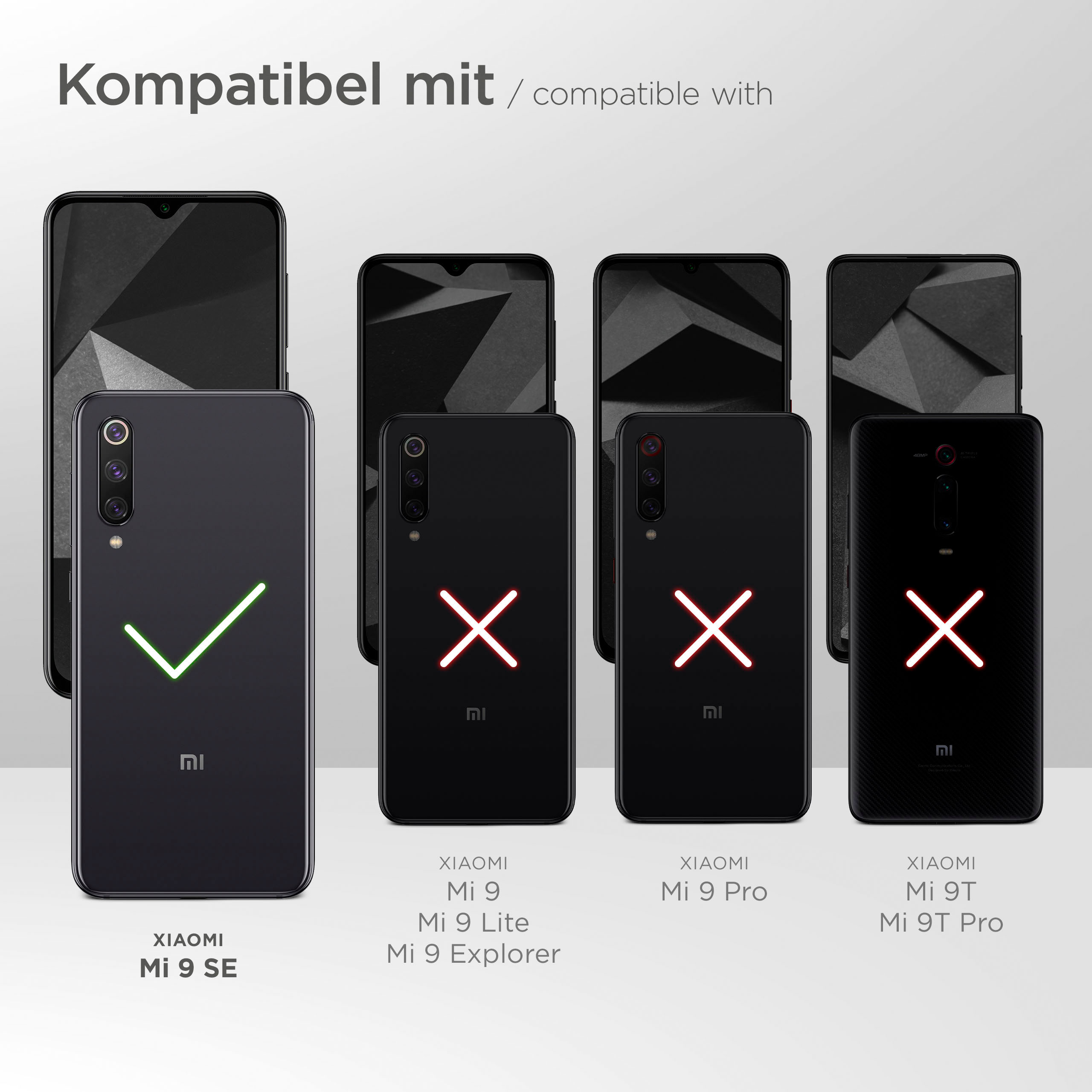 MOEX 9 Xiaomi, Regenbogen SE, Handykette, Mi Backcover,