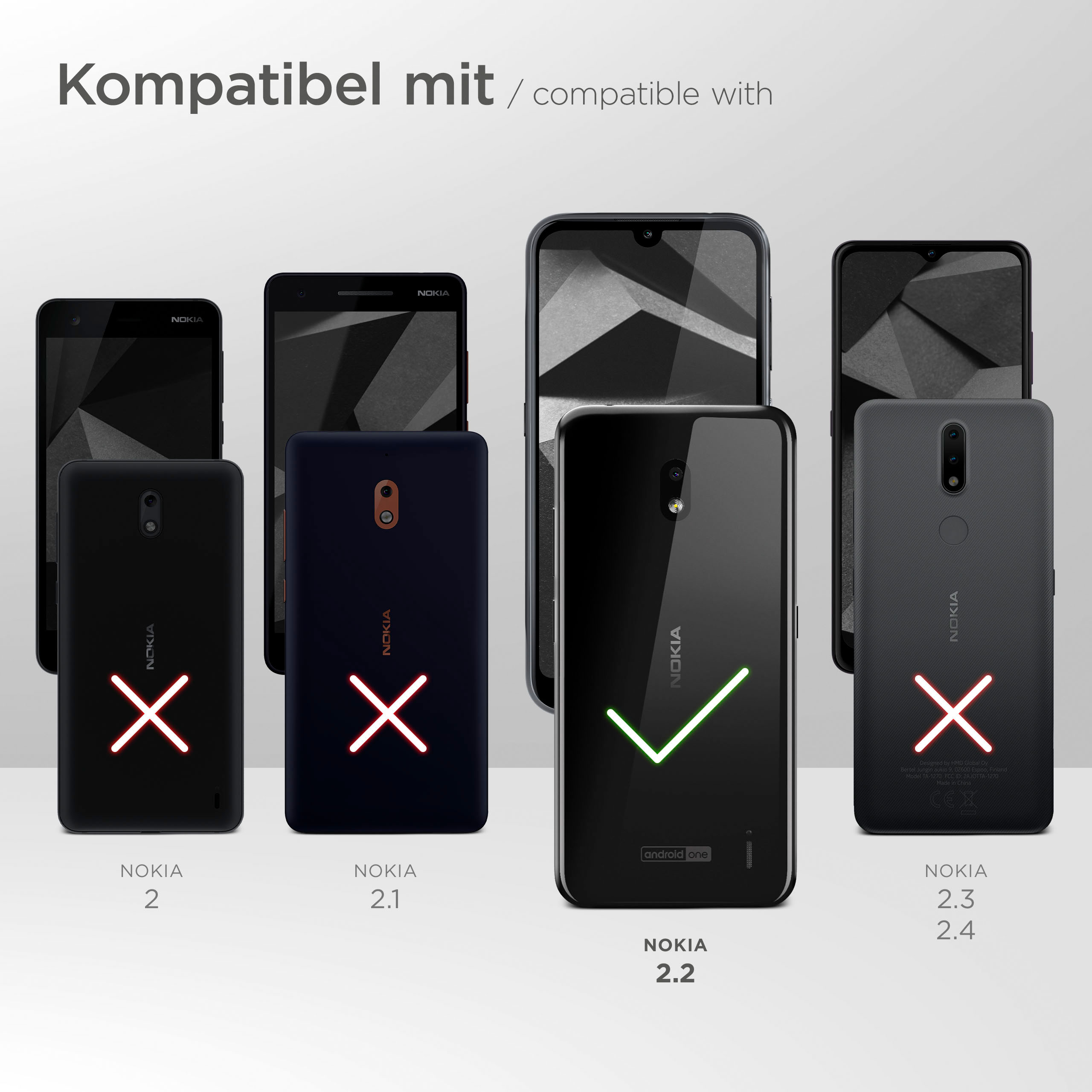Schwarz Cover, Purse Case, Nokia, 2.2, Flip MOEX