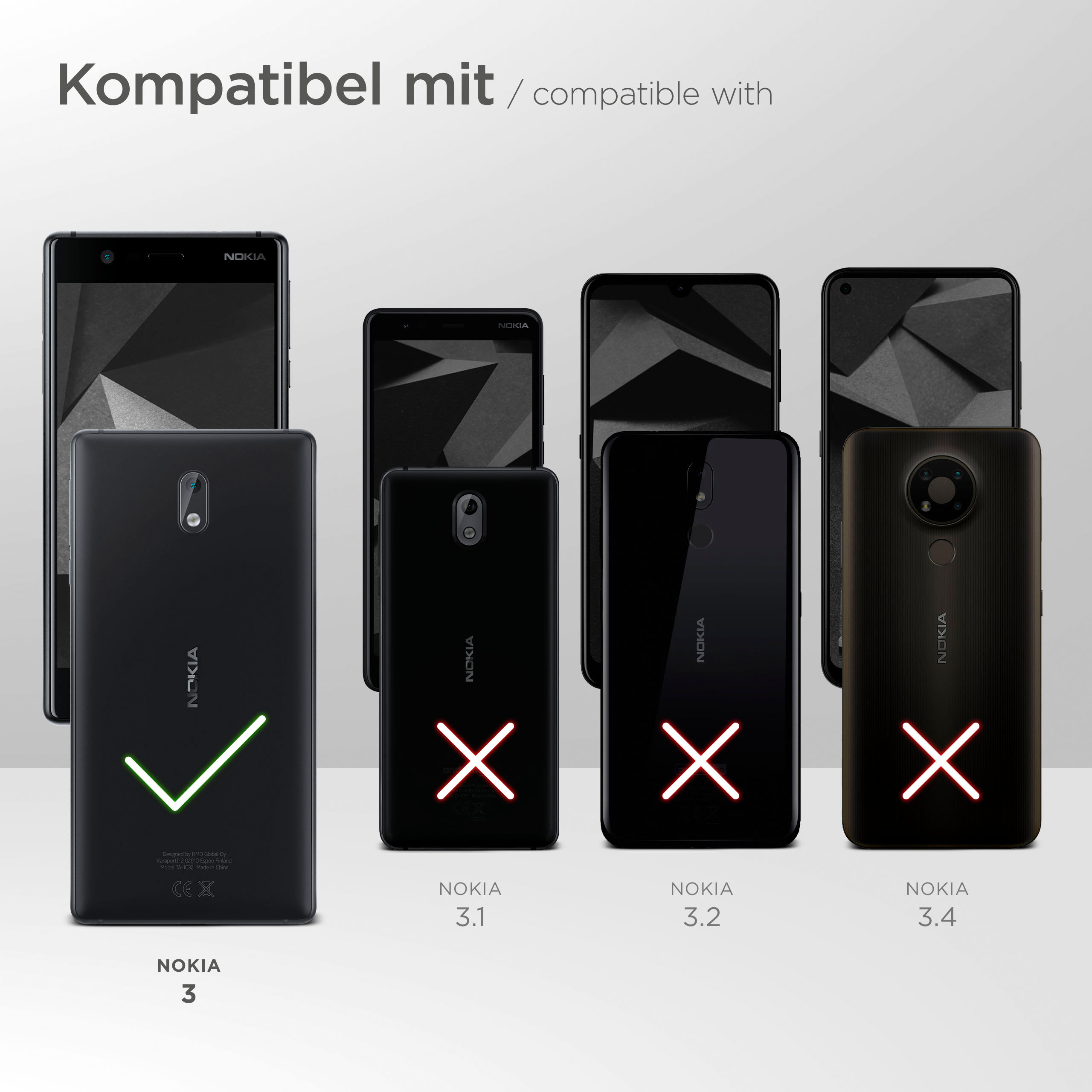 MOEX Purse Case, Flip Cover, Nokia, 3, Dunkelblau