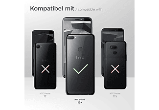 MOEX 3x Schutzfolie, matt Displayschutz(für HTC Desire 12 Plus)