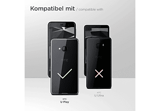 MOEX Purse Case, Flip Cover, HTC, U Play, Dunkelblau