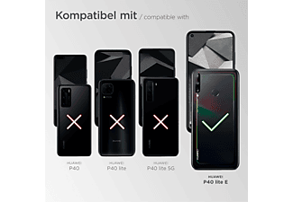 MOEX Purse Case, Flip Cover, Huawei, P40 Lite E, Schwarz