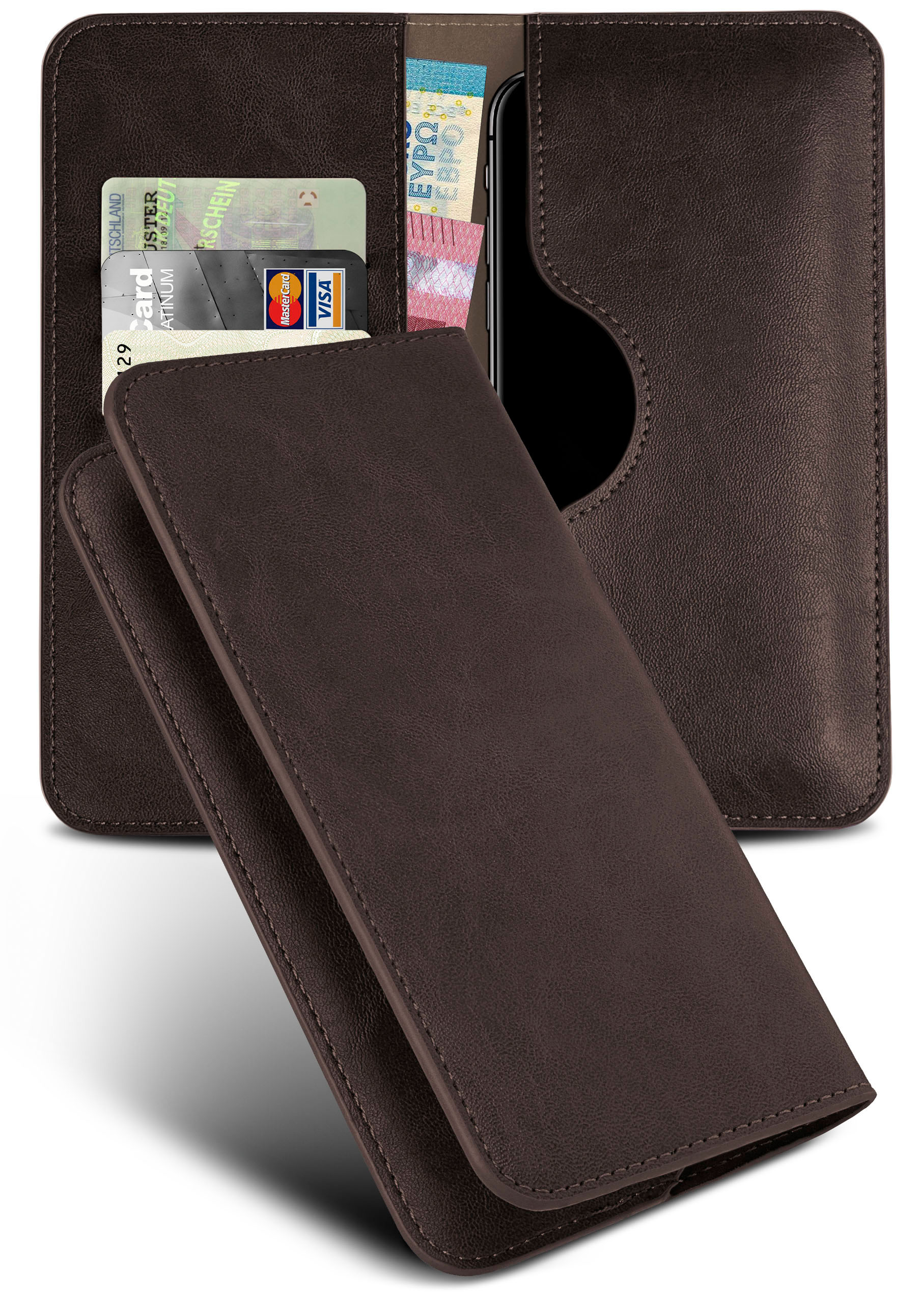 Cover, OnePlus, 8 Flip Case, Pro, Dunkelbraun MOEX Purse