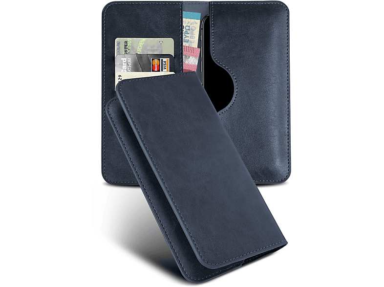 Flip Cover, Dunkelblau Y7 Purse Y7 Case, Prime MOEX (2019), Huawei, /