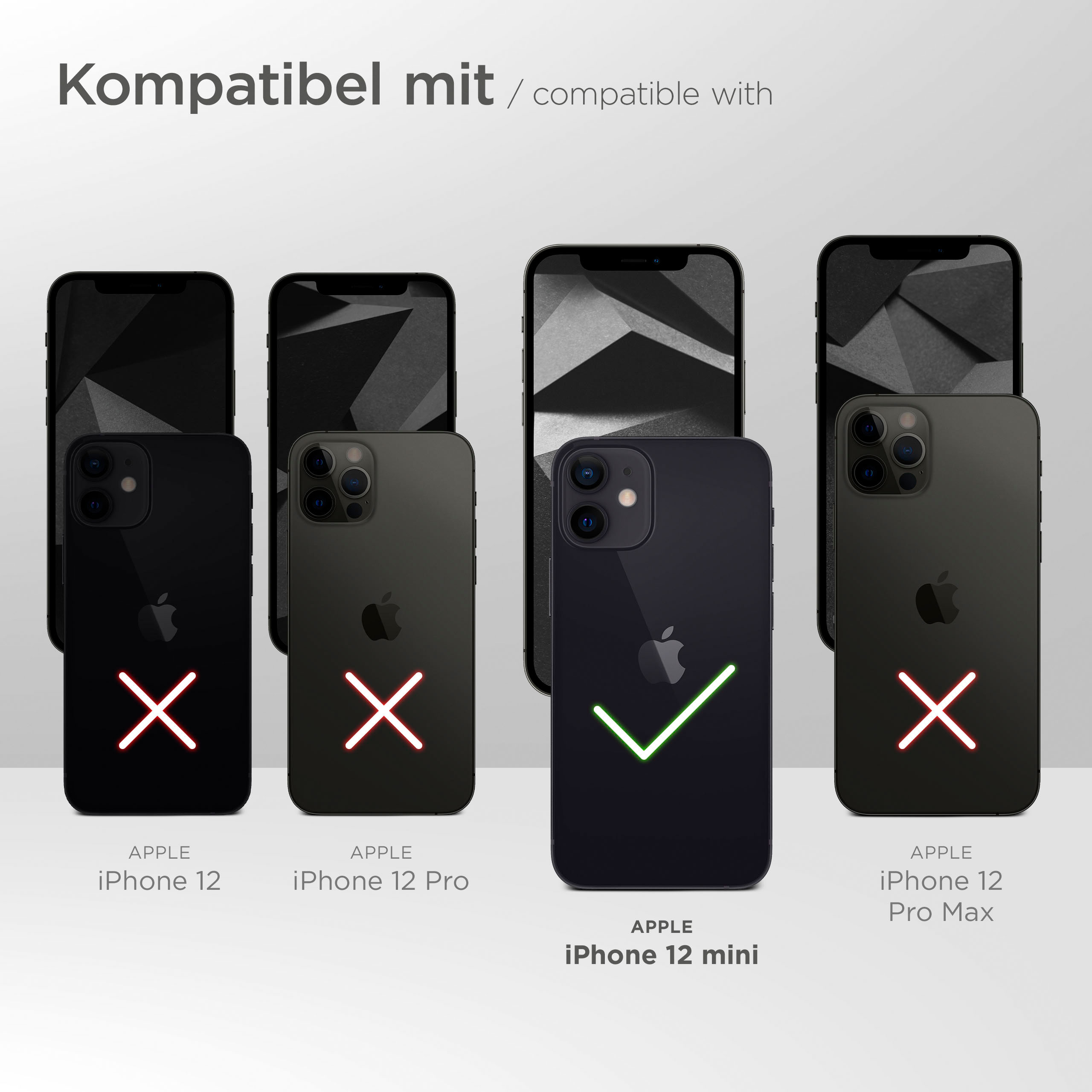 12 Dunkelbraun Purse Case, mini, Cover, iPhone MOEX Apple, Flip