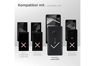 MOEX Purse Case, Flip Cover, Microsoft, Lumia 535, Schwarz