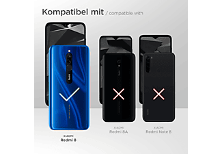 MOEX Purse Case, Flip Cover, Xiaomi, Redmi 8, Dunkelblau