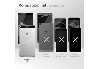 MOEX Flip Case, Flip Cover, Huawei, P8, Deep-Black