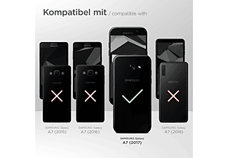 MOEX Purse Case, Flip Cover, Samsung, Galaxy A7 (2017), Dunkelblau