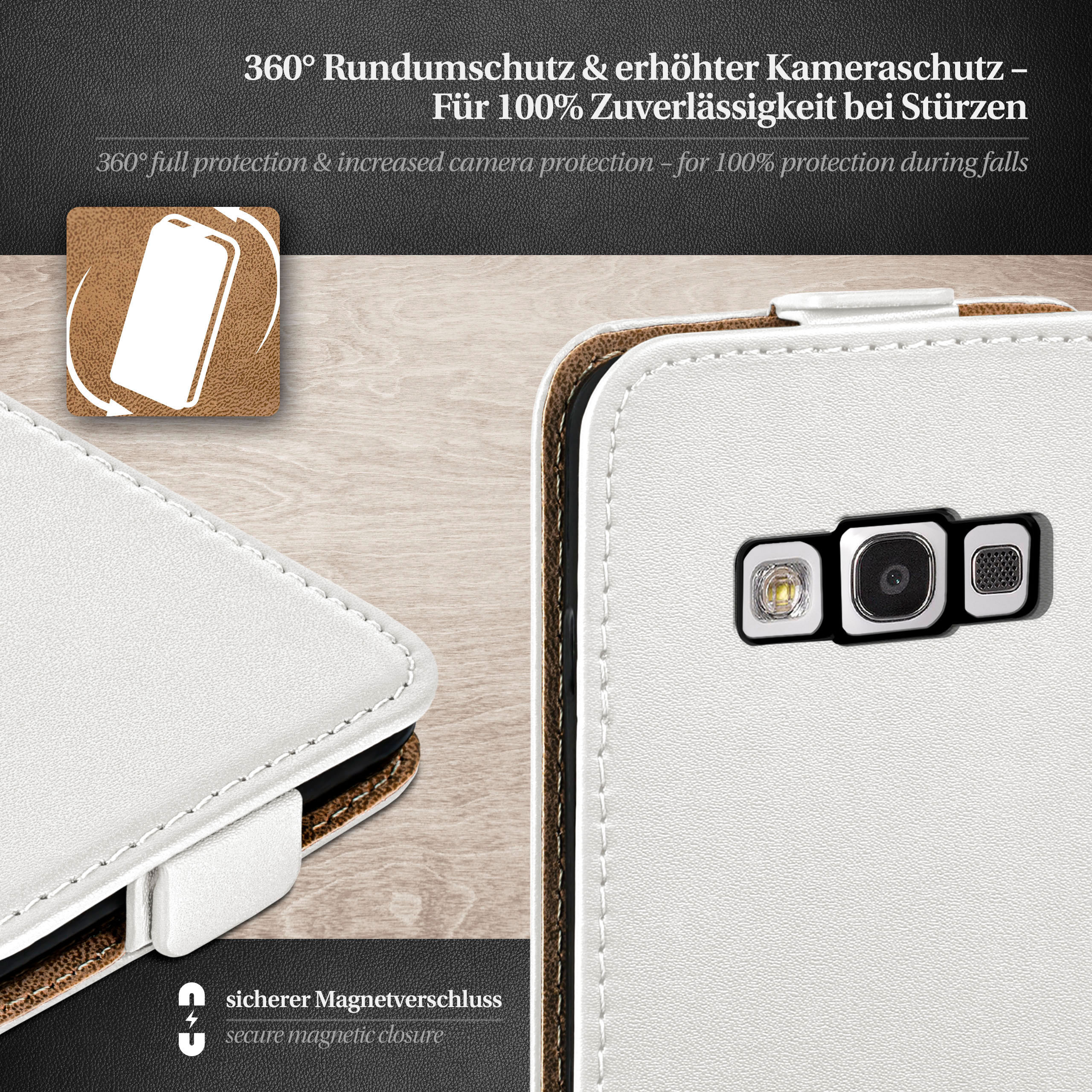 Pearl-White Cover, / Neo, S3 S3 Galaxy Flip MOEX Case, Flip Samsung,