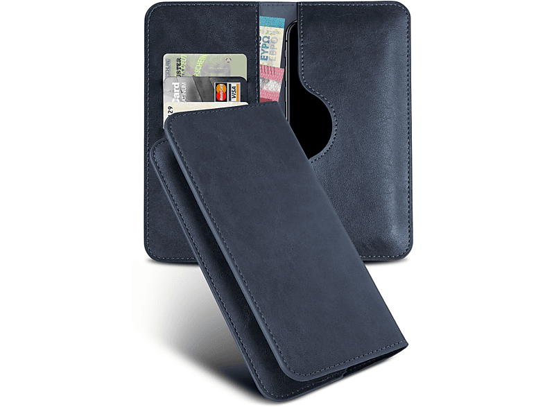 MOEX Purse Flip Redmi Cover, Note Case, Dunkelblau Xiaomi, 8