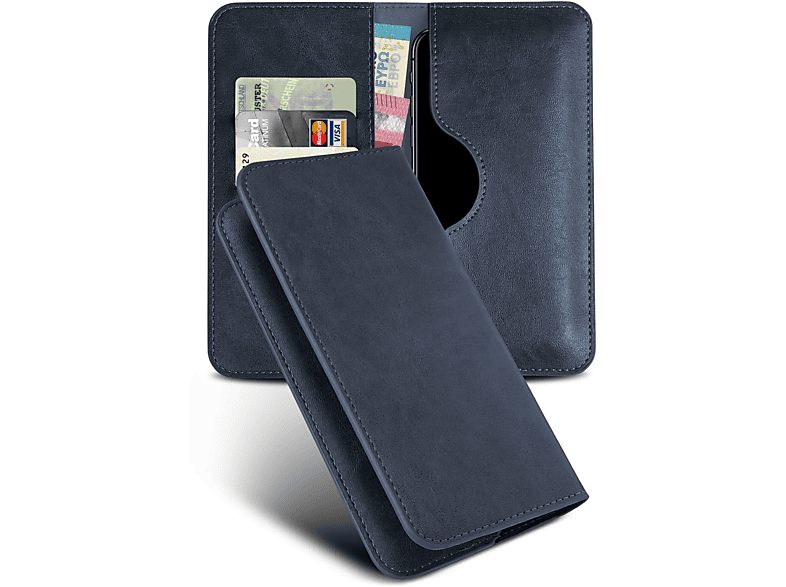 MOEX Purse Case, Flip S5 Mini, Cover, Dunkelblau Samsung, Galaxy