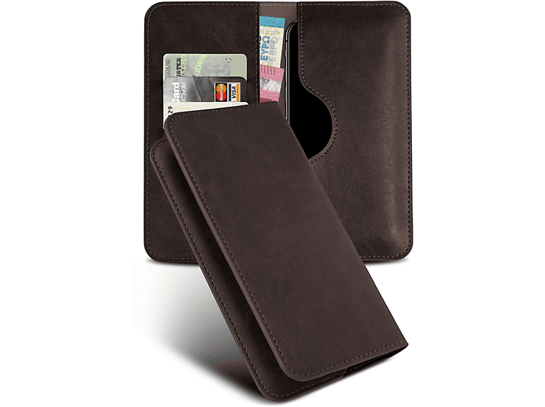 MOEX Purse Case, Flip Cover, Samsung, Galaxy A7 (2017), Dunkelbraun