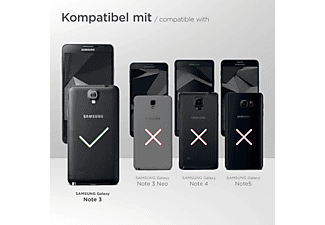 MOEX Flip Case, Flip Cover, Samsung, Galaxy Note 3, Anthracite-Gray
