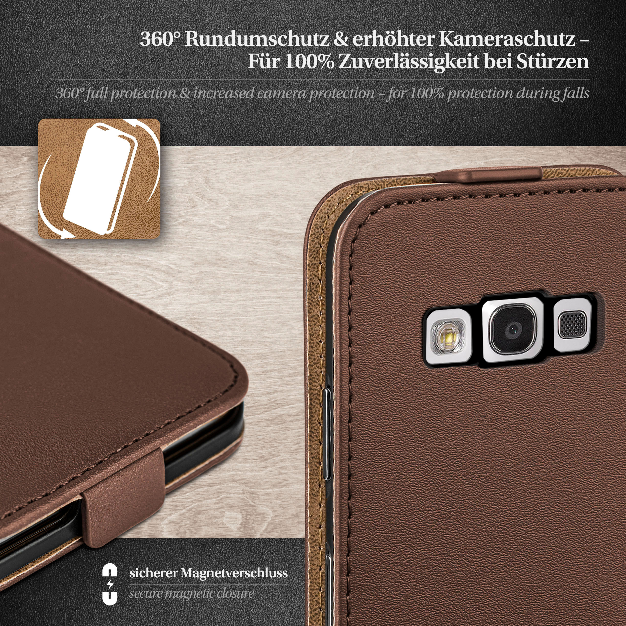 / Oxide-Brown Cover, Flip Samsung, S3 Neo, Galaxy S3 Flip MOEX Case,