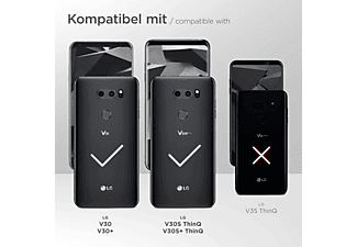 MOEX Purse Case, Flip Cover, LG, V30, Dunkelblau