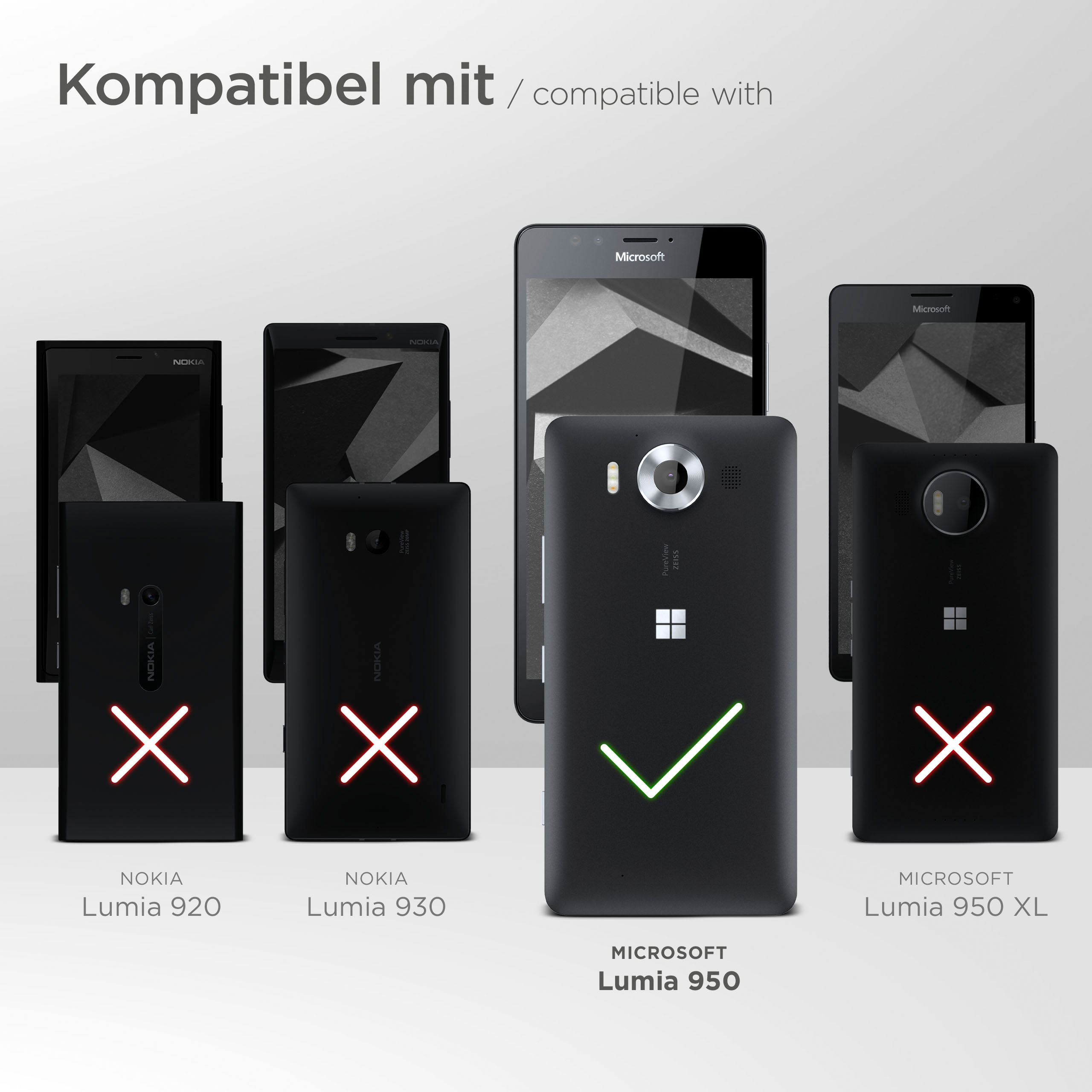 Lumia MOEX Cover, Case, 950, Flip Purse Schwarz Microsoft,
