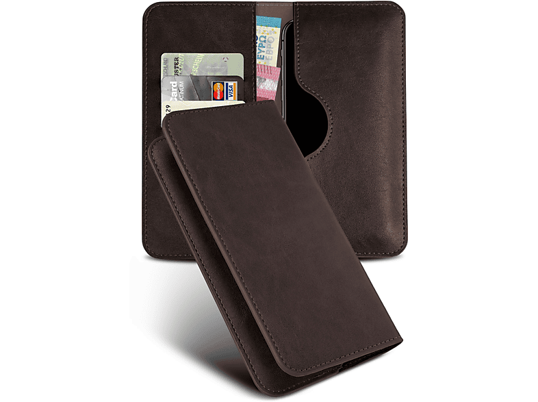 MOEX Purse Case, Flip Cover, Samsung, Galaxy A3 (2015), Dunkelbraun