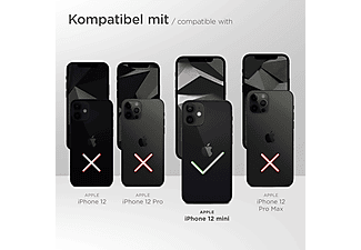 MOEX Purse Case, Flip Cover, Apple, iPhone 12 mini, Schwarz