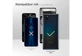 MOEX Purse Case, Flip Cover, Samsung, Galaxy A21s, Dunkelblau