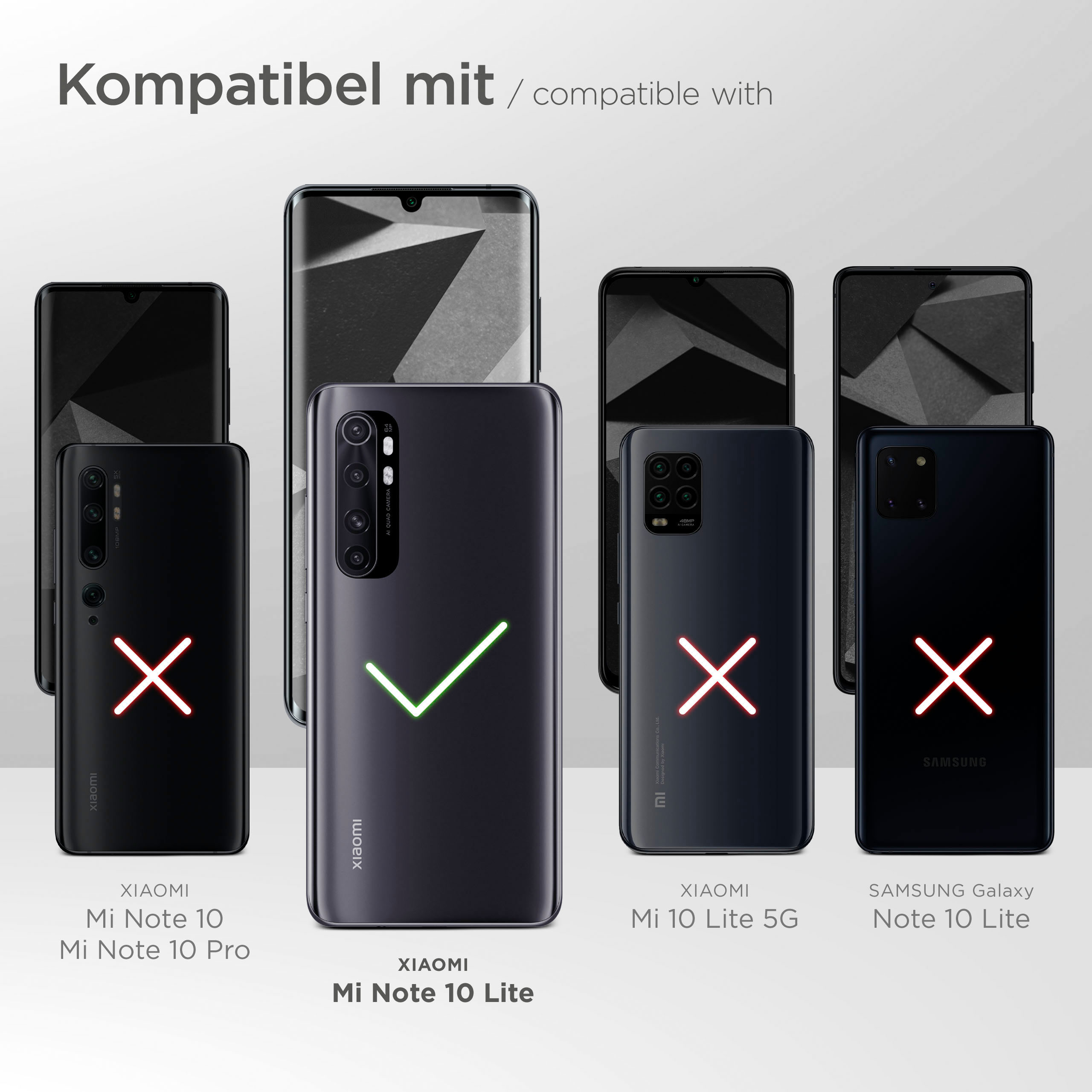Mi 10 Shiny Backcover, Note Handykette, MOEX Xiaomi, Lite, Coral