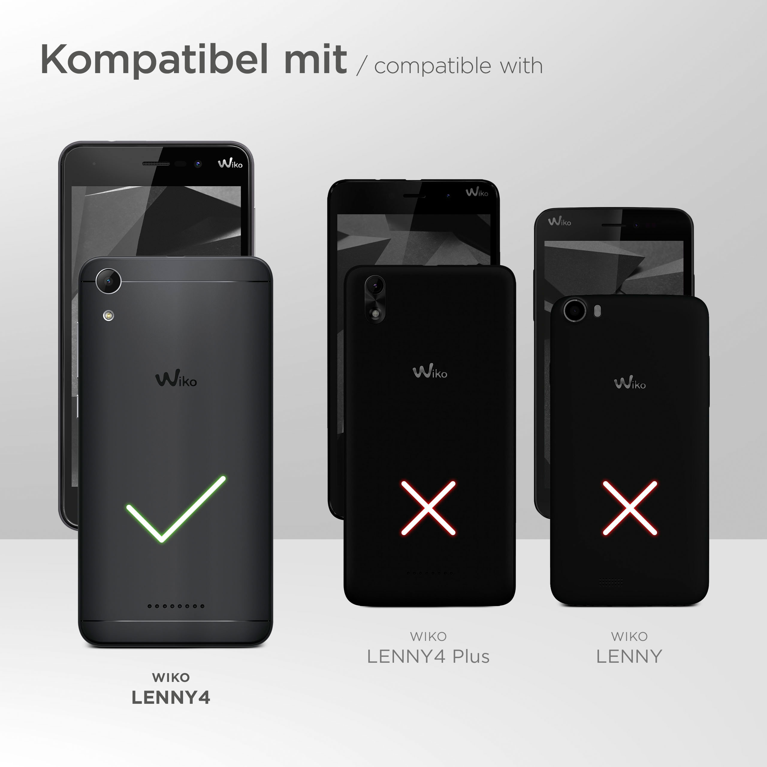 Mehrere schwarze Telefone, eines mit Häkchen, zwei mit X-Markierungen. Weißer Hintergrund.