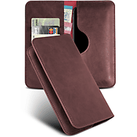 MOEX Purse Case, Flip Cover, Wiko, View4 Lite, Weinrot