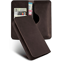 MOEX Purse Case, Flip Cover, Wiko, View4 Lite, Dunkelbraun