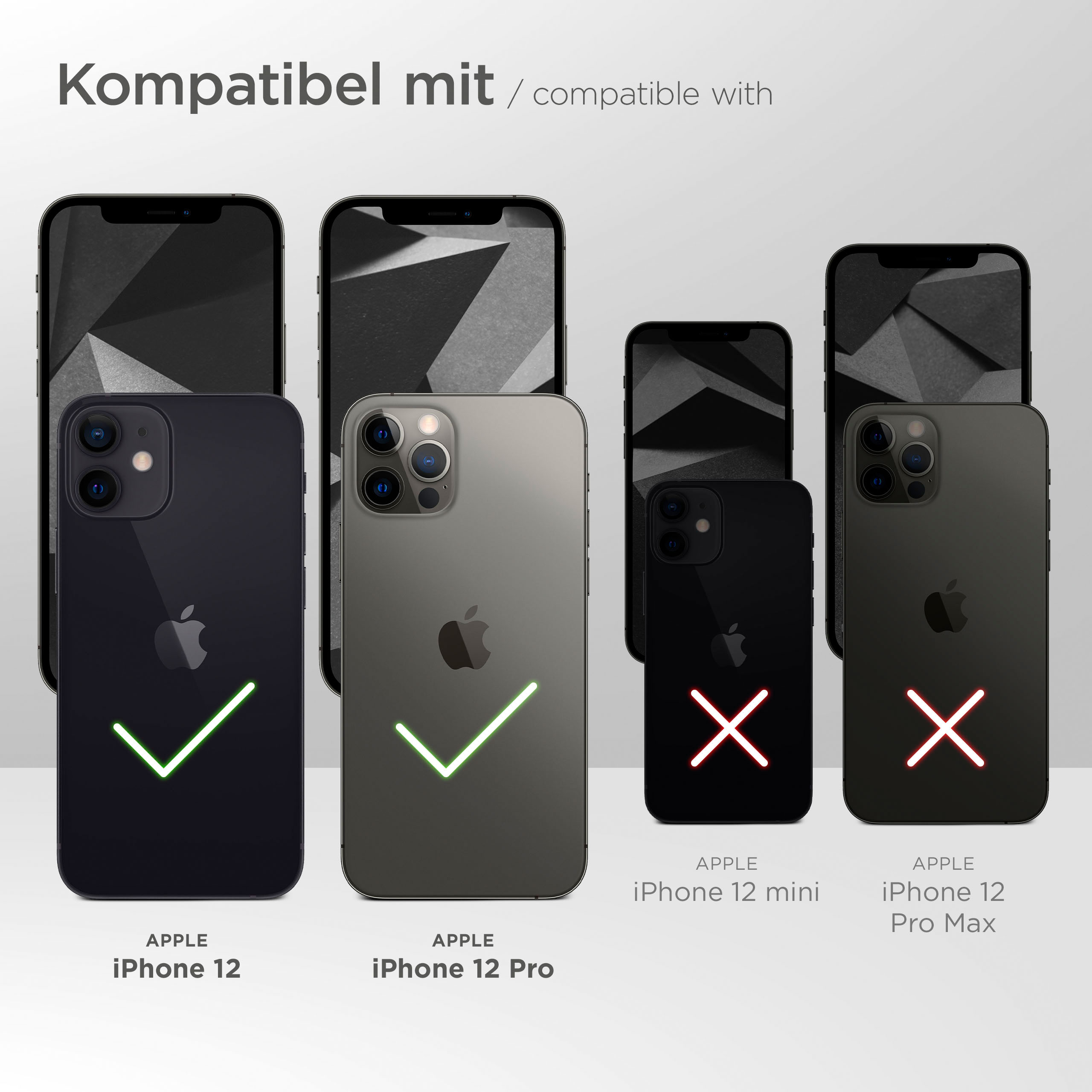 MOEX Purse Case, Flip Cover, iPhone 12, Schwarz Apple
