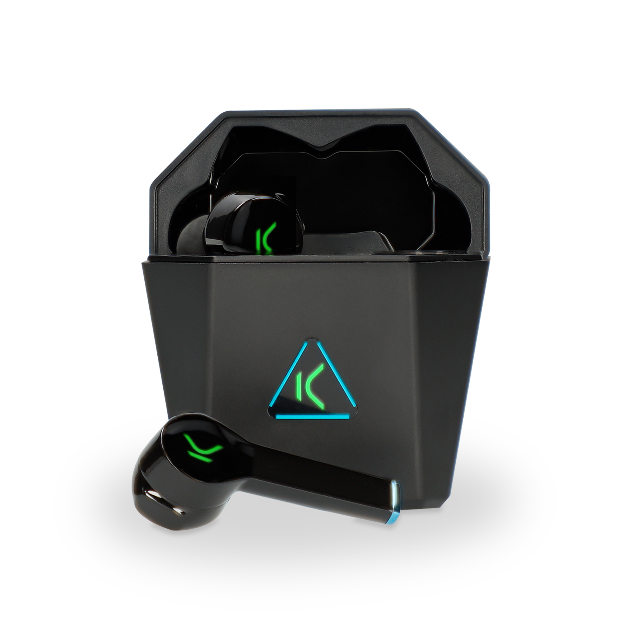 Auriculares Gaming True wireless ksix saga con bluetooth 5.0. cascos sin cable para videojuegos deporte pc y llamadas ear negro 5.0 autonomía 18