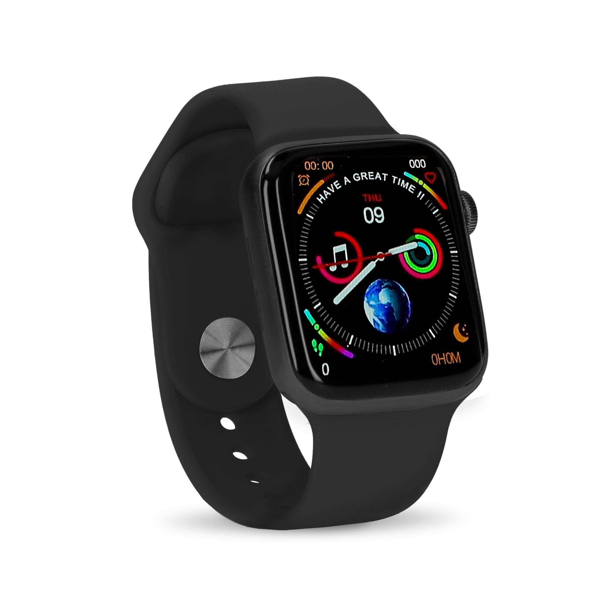 Smartwatch Ksix Urban 2 44mm negro reloj inteligente contact 1.75 ips bluetooth ritmo 24h temperatura corporal y monitor