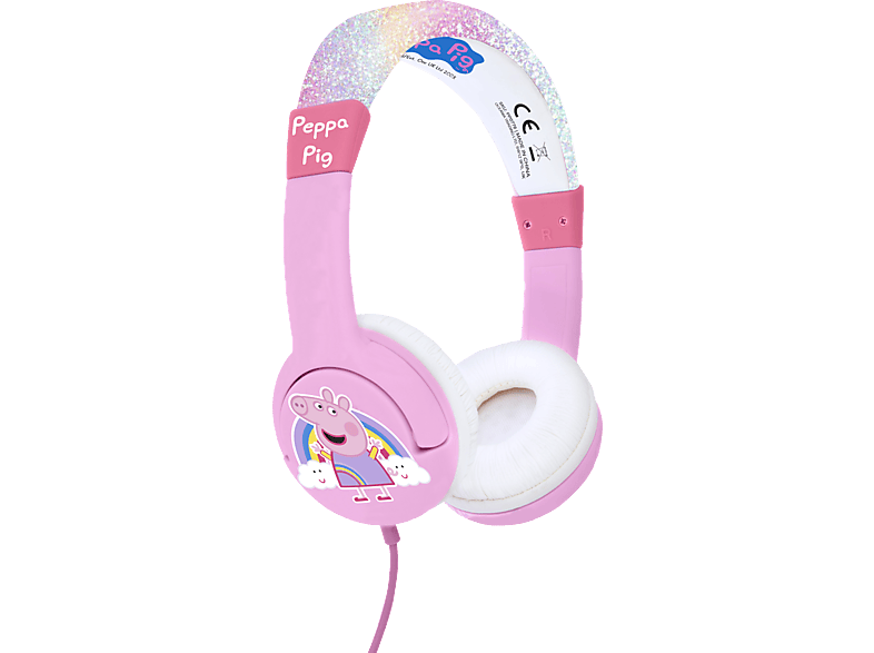 OTL PP0776 PEPPA PIG RAINBOW JUNIOR, On-ear Kopfhörer Pink