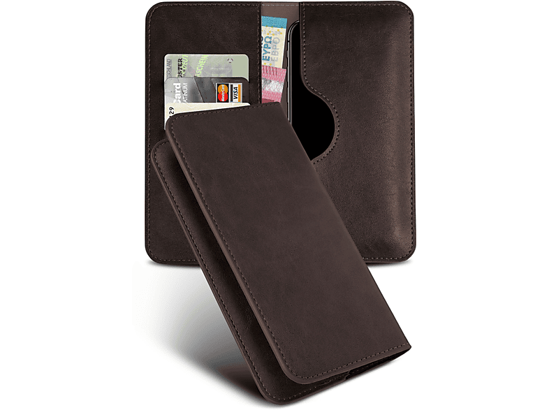 MOEX Purse 8T, Case, OnePlus, Flip Dunkelbraun Cover