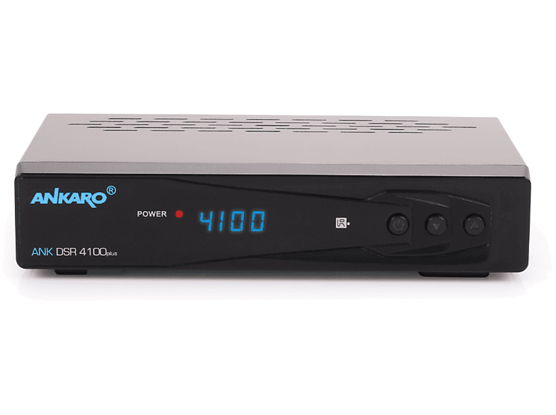 ANKARO ANK DSR 4100 Plus mit PVR, Full HD, Digitaler Satelliten Receiver, DVB-S2, HDMI 1080p Sat Receiver (HDTV, PVR-Funktion, DVB-T2 (H.265), DVB-C2, DVB-S, DVB-S2, schwarz)