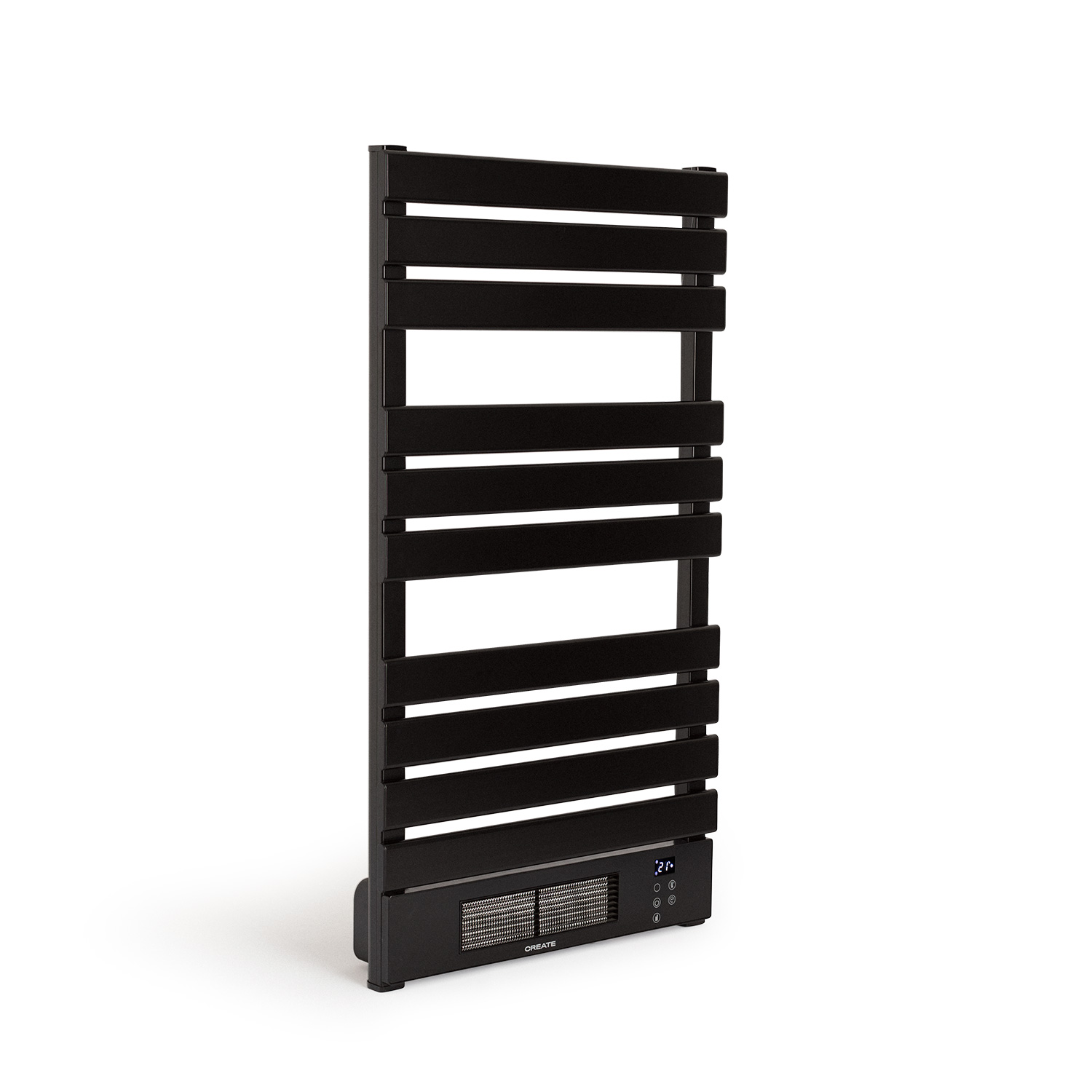 Toallero eléctrico - CREATE WARM TOWEL PRO - Sin estante, 1500 W, 40°C niveles de calor, Negro